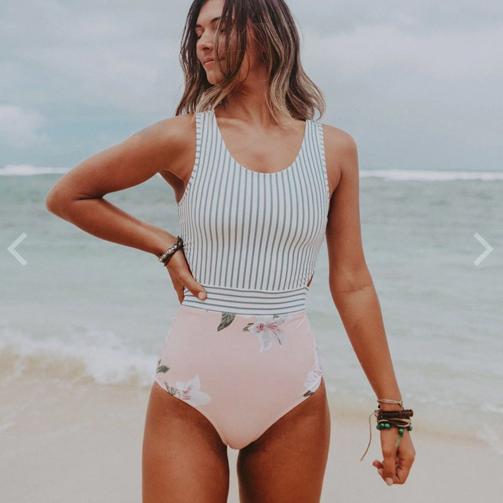 Albion Island Fever One-Piece Swimsuit size Small